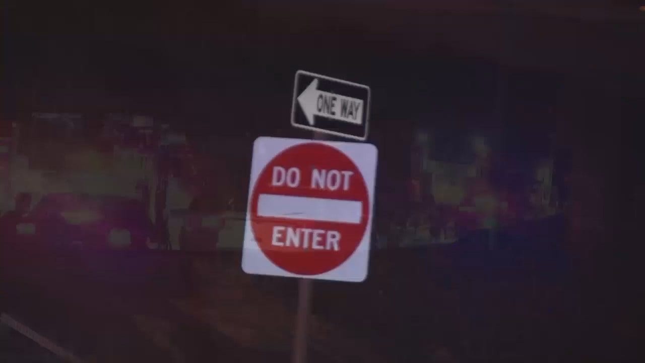 WEB EXTRA: Video From Scene Of Tulsa Highway Head-On Crash