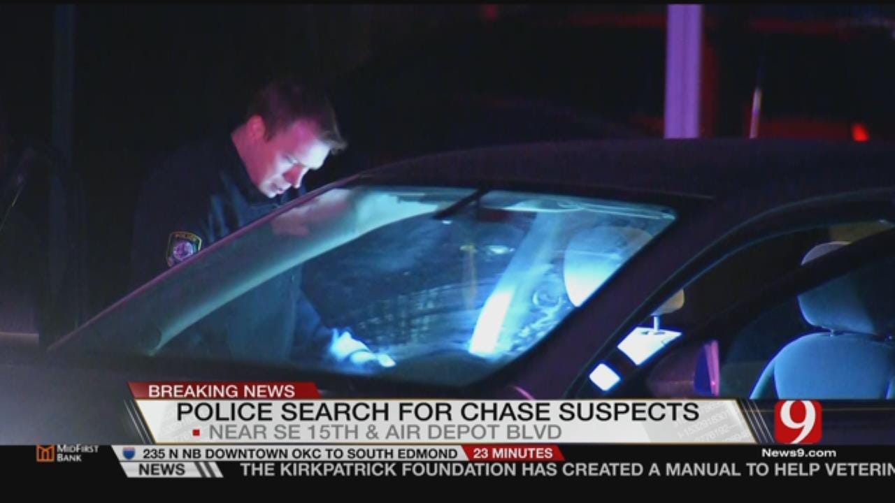 MWC Police Search For 3 People After Chase
