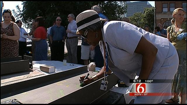 Artists, Donors Celebrate Topping Out Of New Downtown Arts Center