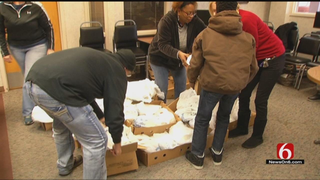 Tulsa Volunteers Deliver Meals-In-A-Bag To Those In Need