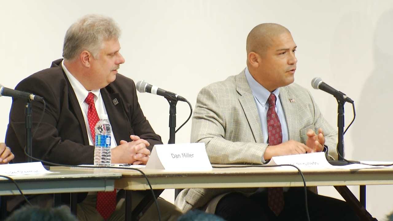 Regalado Donors Hot Topic At Tulsa County Sheriff Candidates Debate