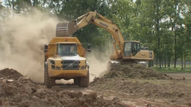 Crews Begin Transforming Landscape At Tulsa's Gathering Place