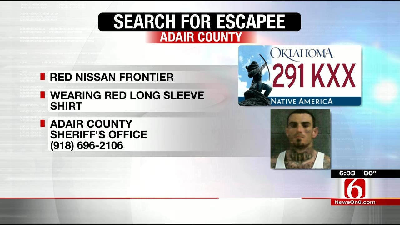 Adair County Authorities Search For Escaped Inmate
