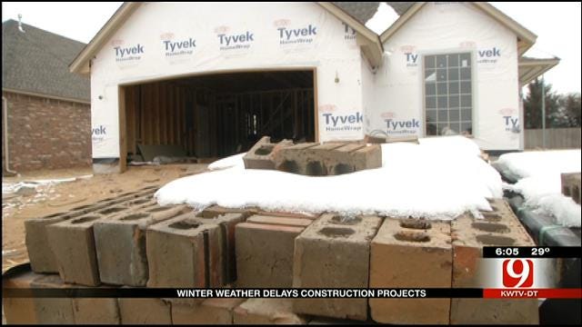 Winter Weather Causes Construction Delays