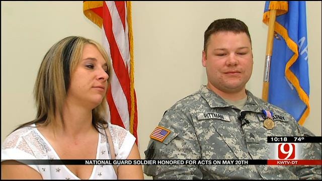 National Guard Soldier Honored For May 20 Heroics