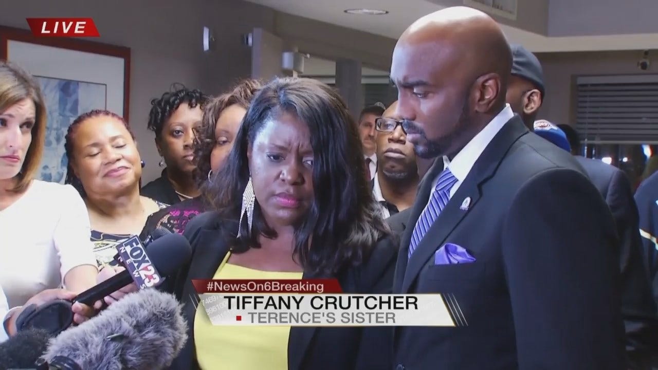 WEB EXTRA: Crutcher Family Speaks After Betty Shelby Verdict