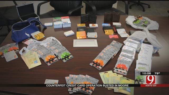 Moore Police Shut Down Counterfeit Credit Card Operation