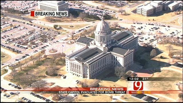 Bomb Threat Leads To Evacuation At State Capitol
