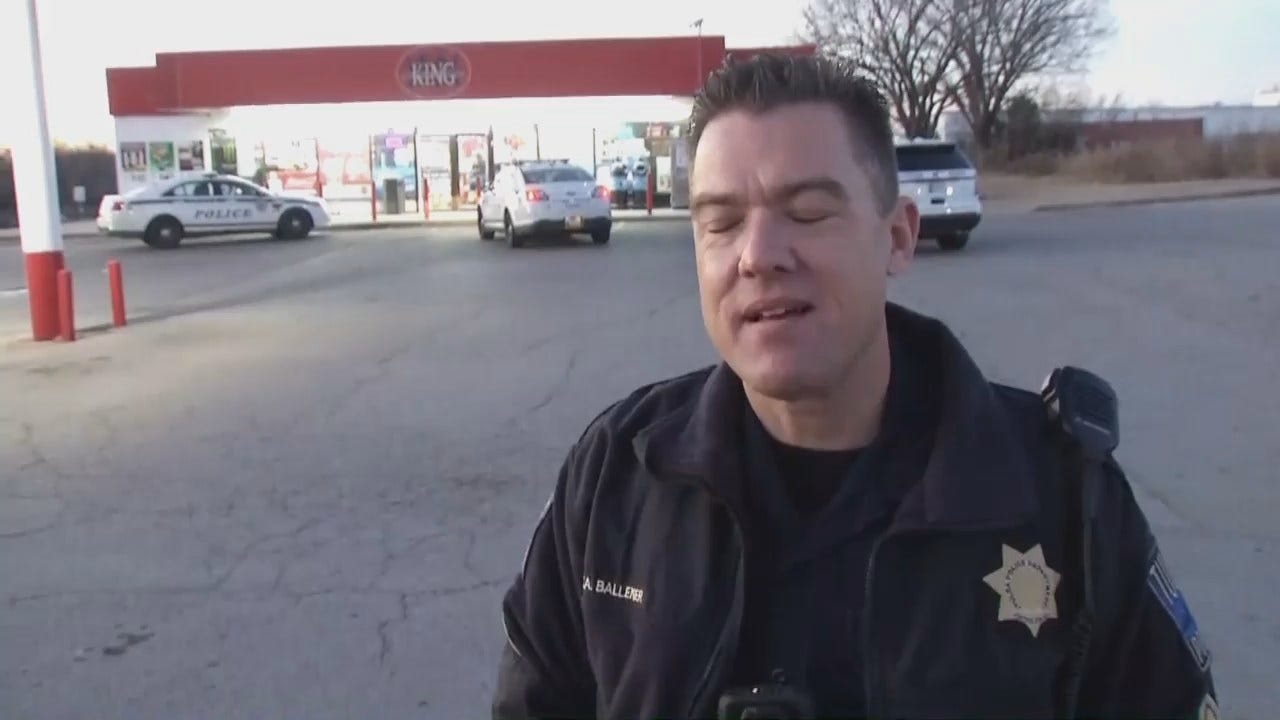 WEB EXTRA: Tulsa Police Sgt. Clay Ballenger Talks About Armed Robbery