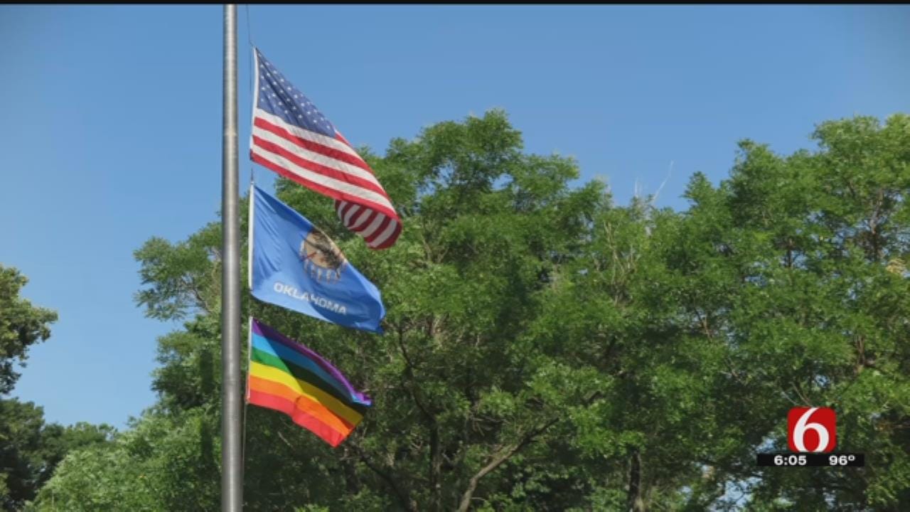 Rainbow Flag Flies Outside Tulsa Public Schools Office