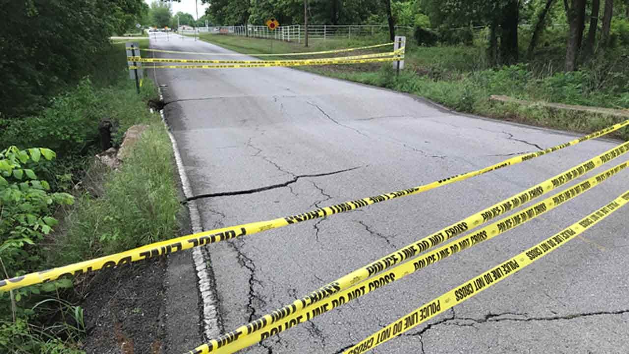 Bridge Collapses On South Tulsa County Road
