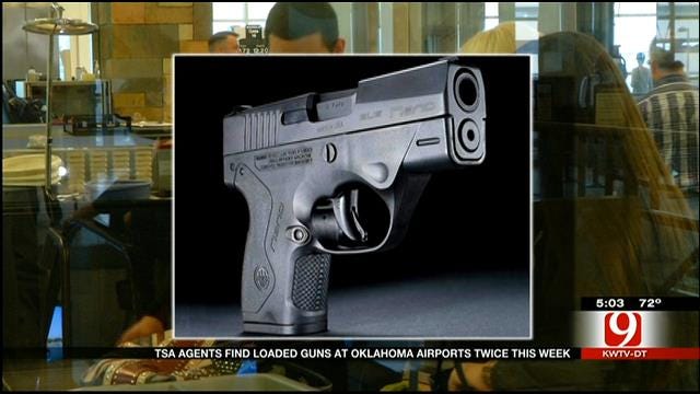 Loaded Guns Discovered At Oklahoma Airports