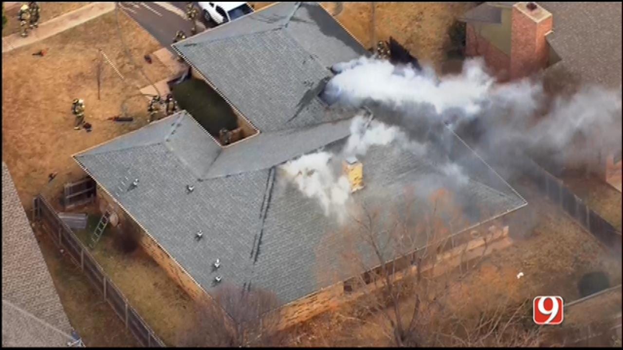 WEB EXTRA: Crews At Scene Of SW OKC House Fire