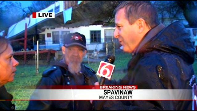 WEB EXTRA: Anchor Rich Lenz Talks With Spavinaw Homeowner