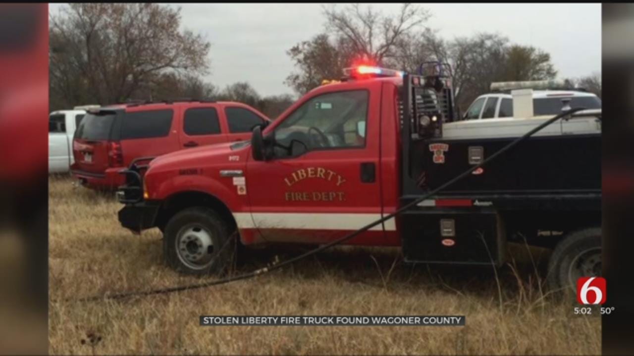 Firetruck Stolen From Liberty Volunteer Fire Department Found
