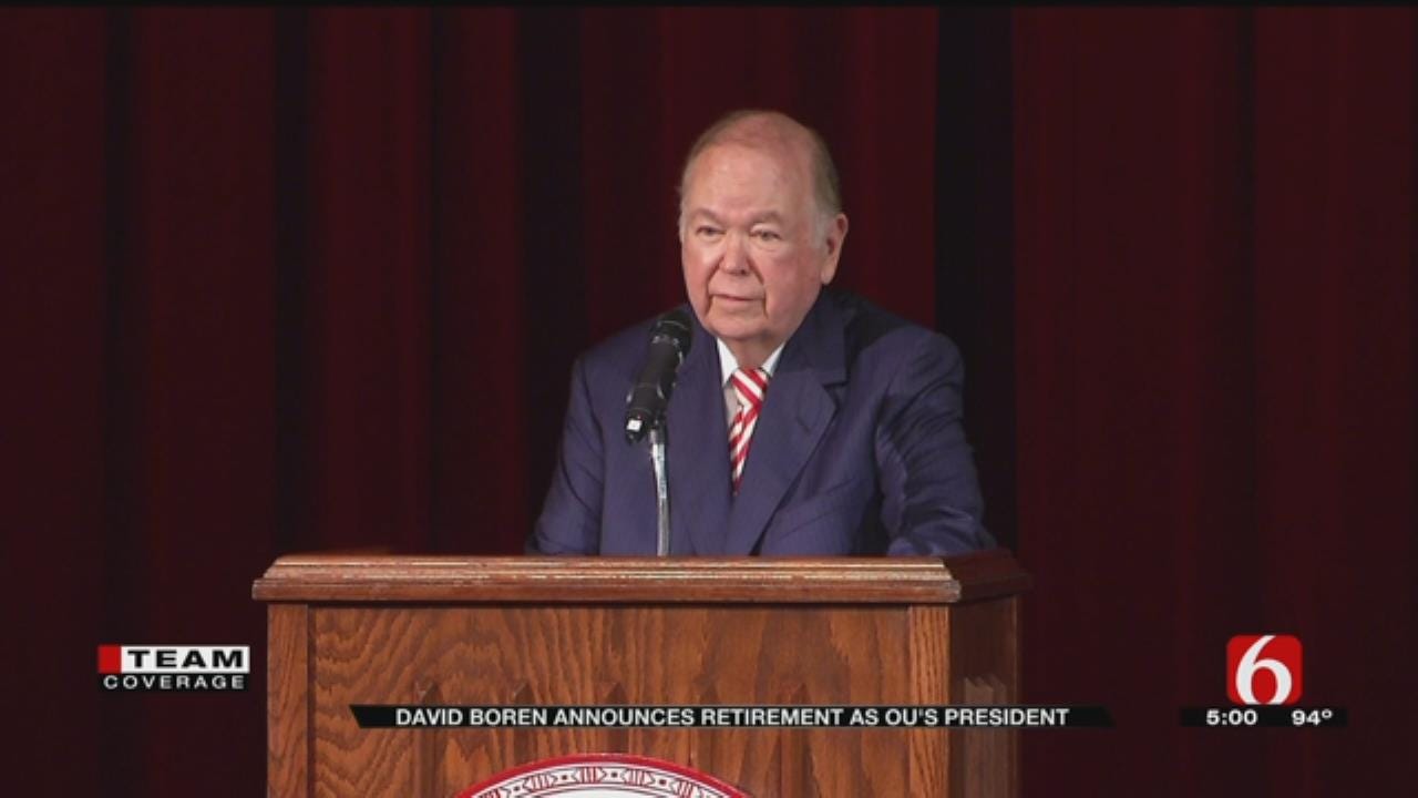 David Boren: The Right Time Has Come For Retirement From OU