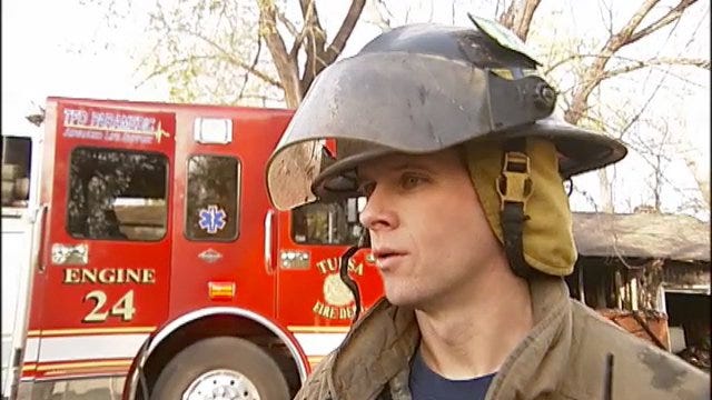 WEB EXTRA: Tulsa Fire Acting Captain Derek Dixon Talks About House Fire