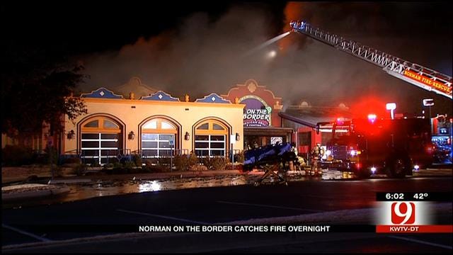 Firefighters Battle Overnight Restaurant Fire In Norman