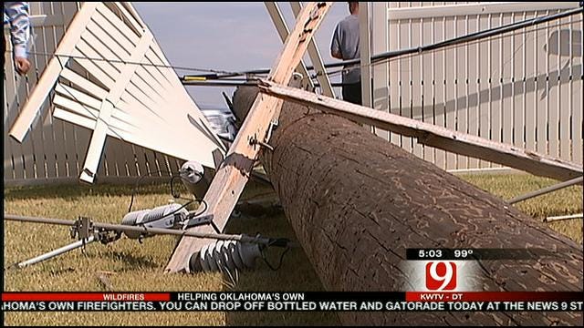 Northwest OKC Residents Cleanup After Tuesday's Storms