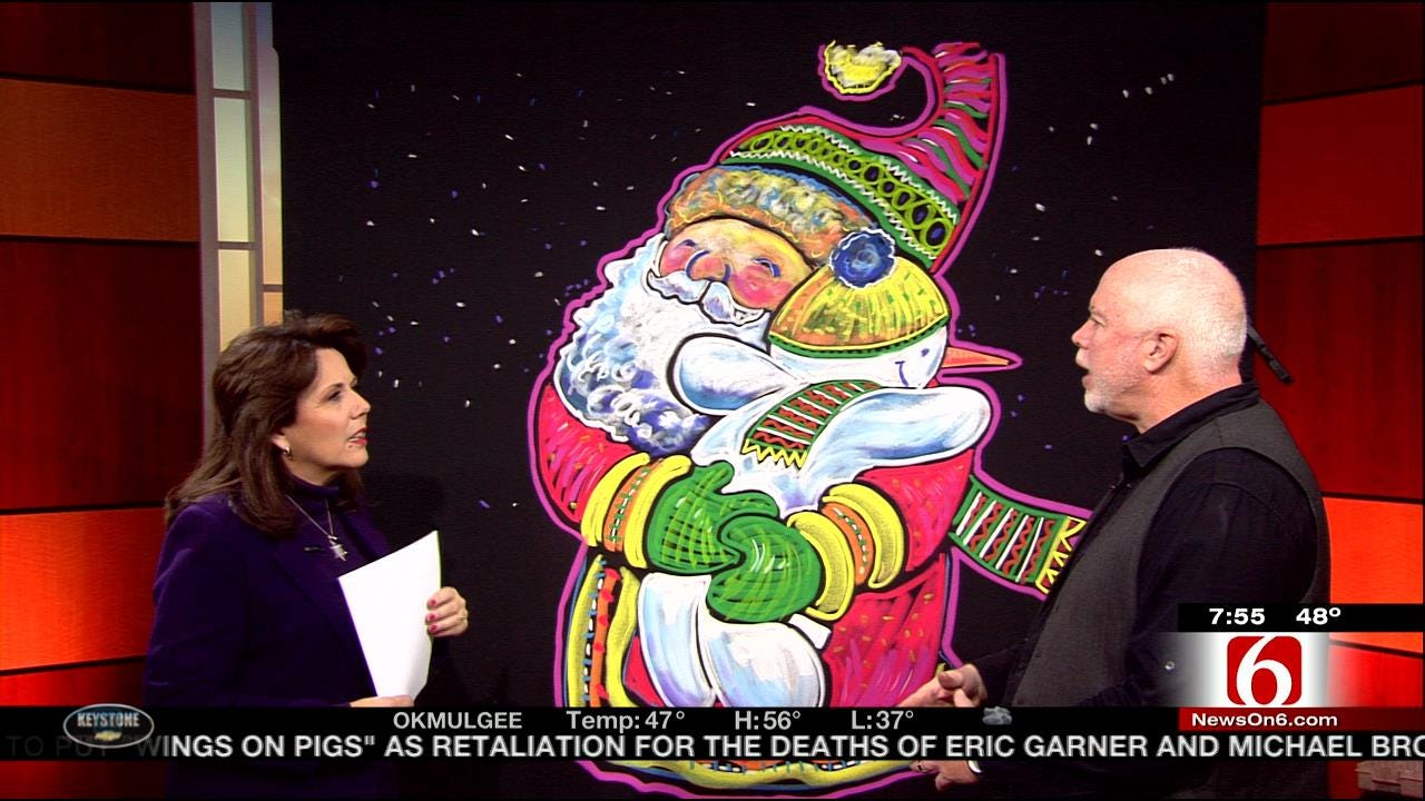 Chalk Artist Richard Hight Reveals Creation On 6 In The Morning