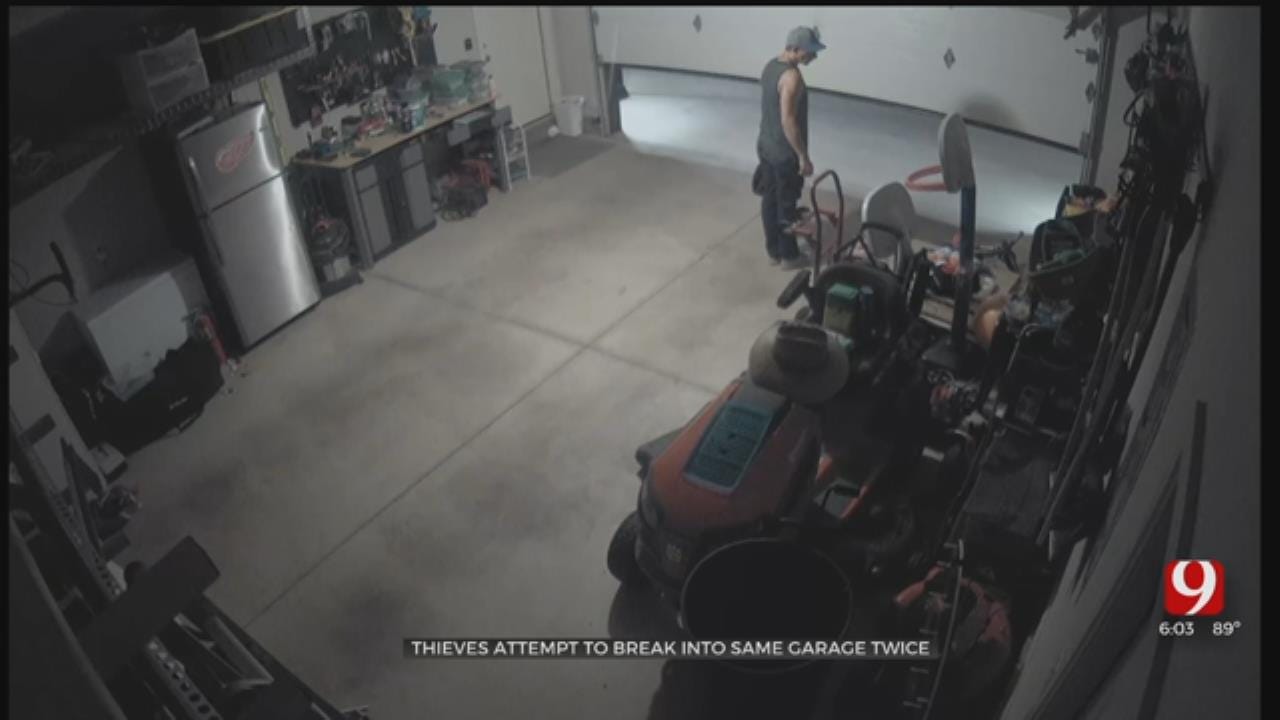 WATCH: Burglar Returns To Mustang Home Not Once, But Twice
