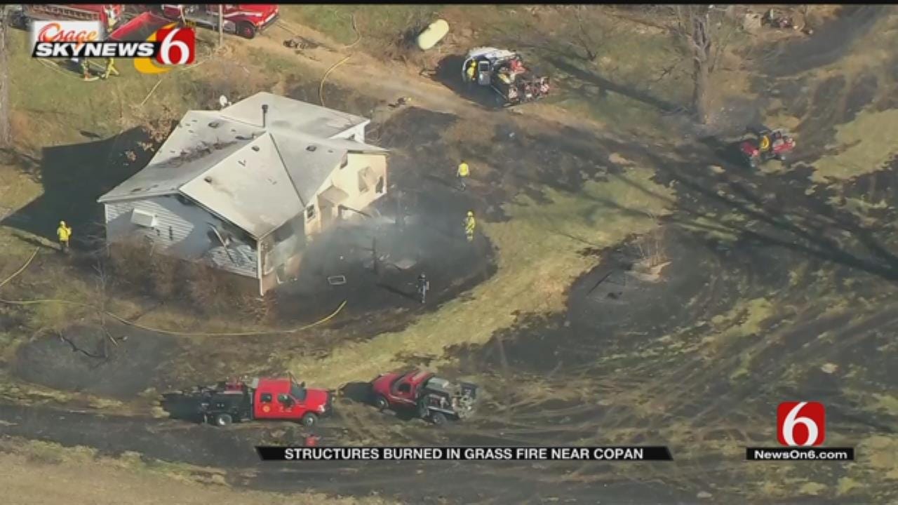 Structures Involved In Copan Grass Fire