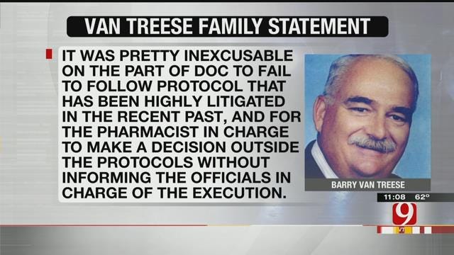 Van Treese Family Statement Regarding Execution Drug Protocol