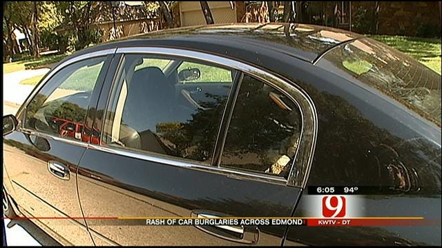 Car Burglars Strike In Several Edmond Neighborhoods