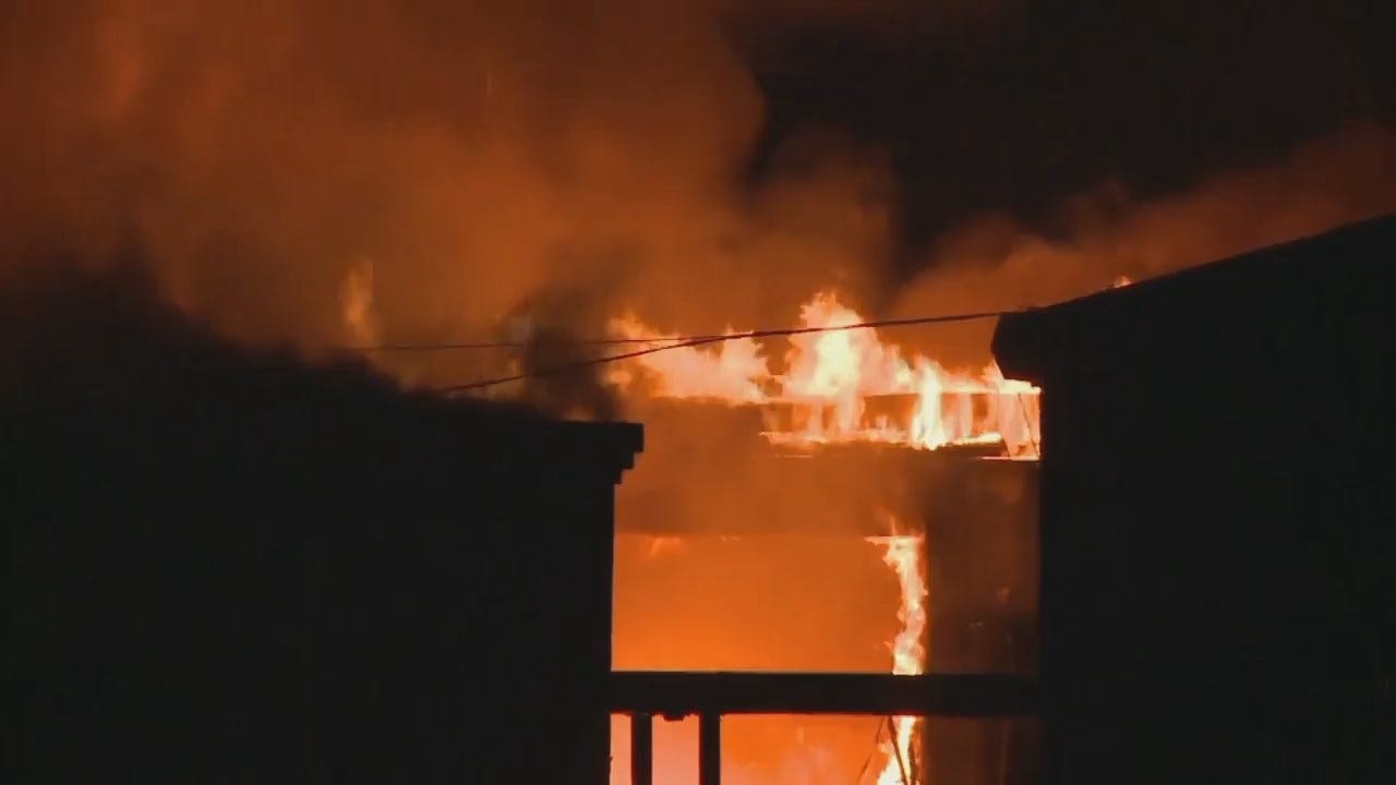 WEB EXTRA: KFSM Video Of Cameron High School Building Fire