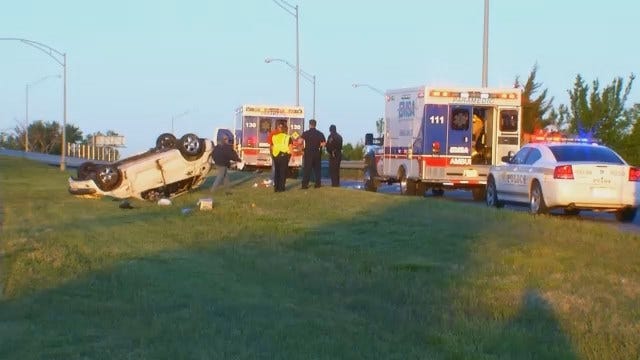 WEB EXTRA: Video From Scene Of Fatal Crash At Broken Arrow Expressway And Sheridan