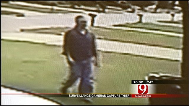 Thief Caught On Camera Stealing From OKC Home