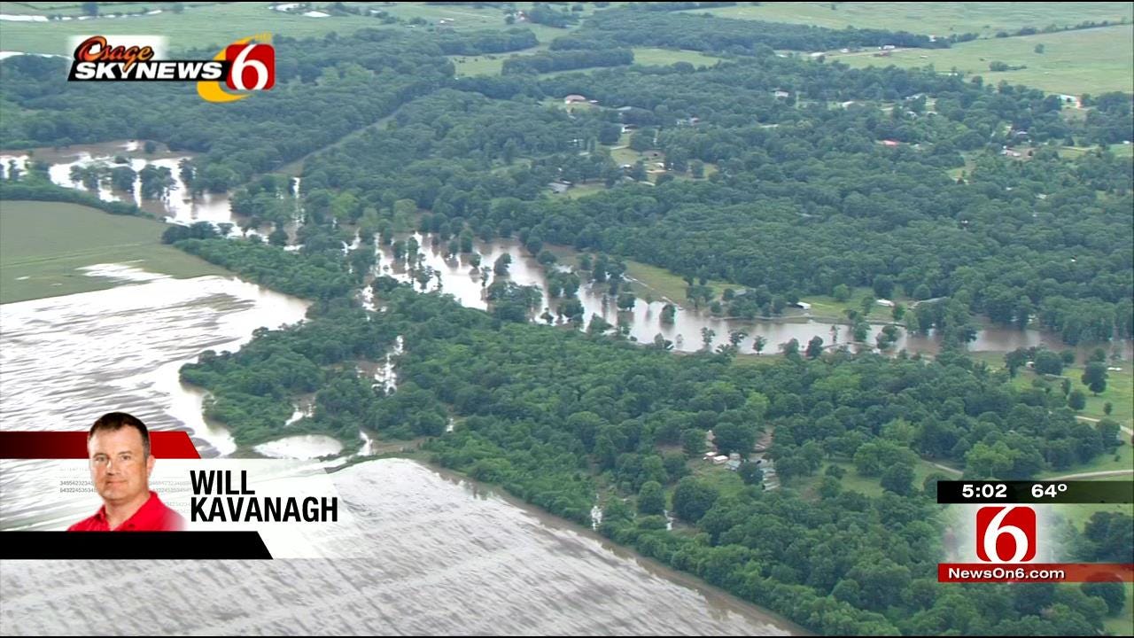 Flooding Forces Evacuations Near Poteau River