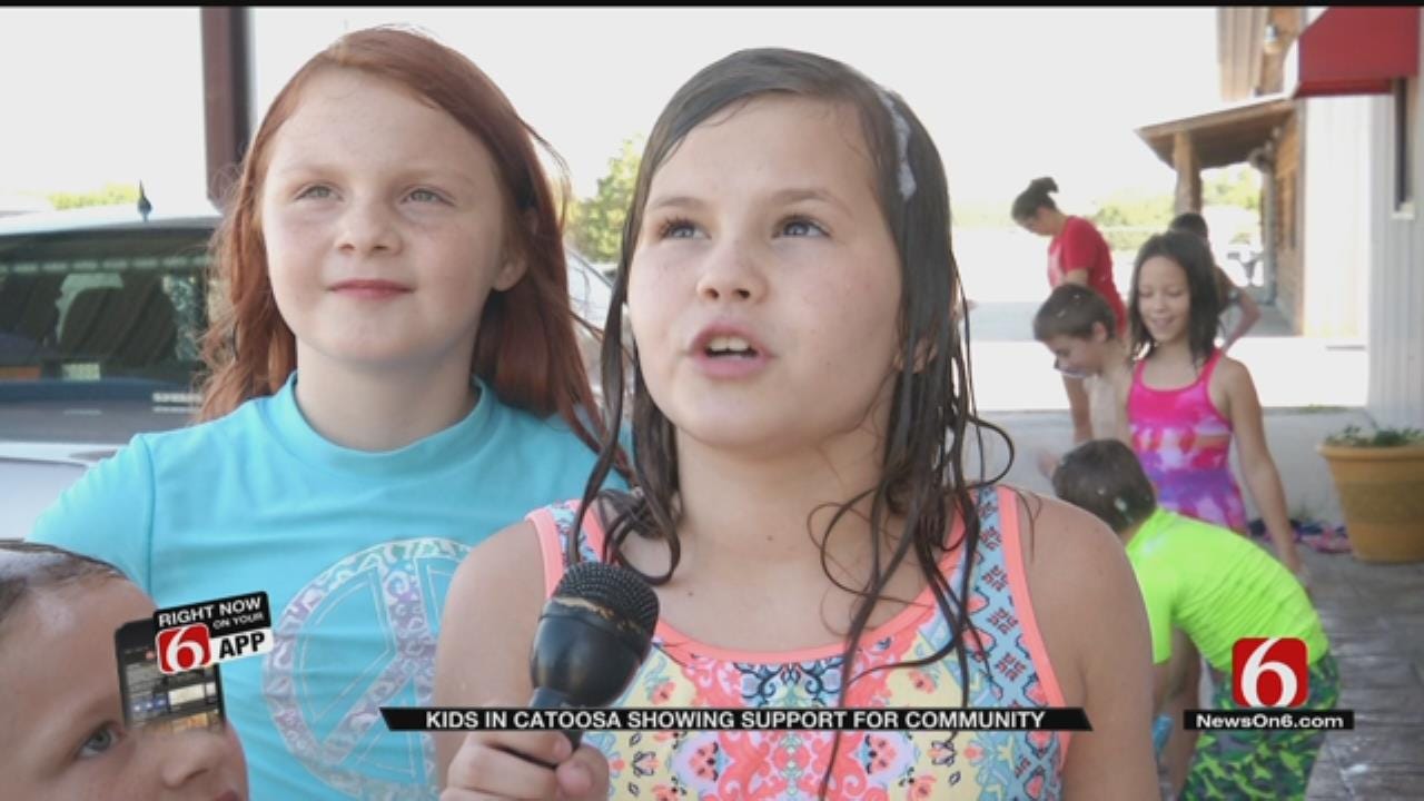 Catoosa Kids Wash Police Cars To Build Sense Of Community