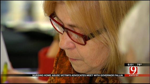 Advocates Take Nursing Home Reform Fight To Fallin's Office