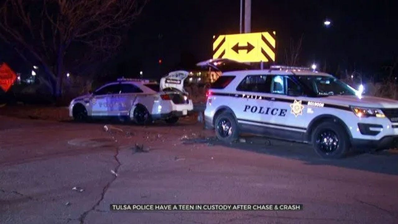 Police: 16-Year-Old In Custody After Pursuit In Stolen Vehicle Ends In Crash