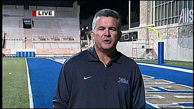 TU's Football Coach Todd Graham Talks About Win Over Notre Dame