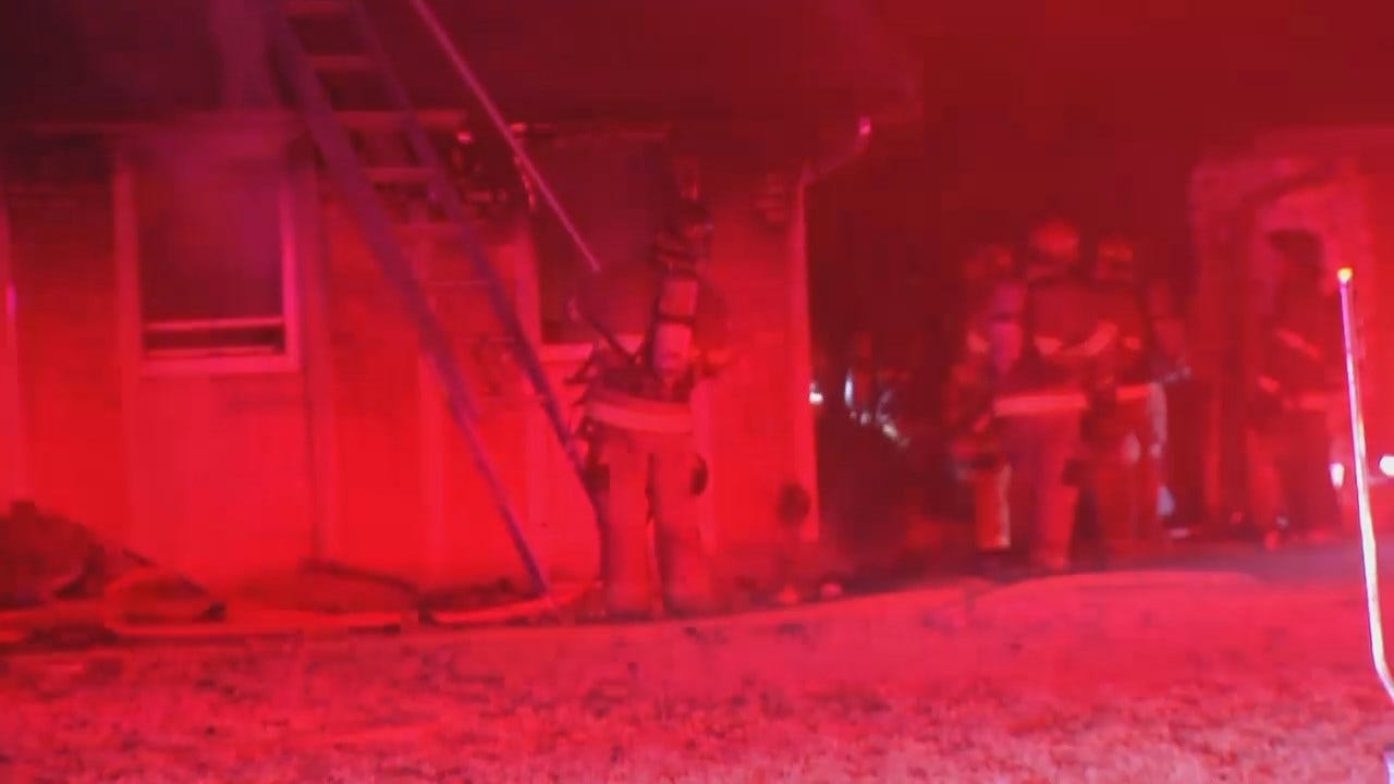 WEB EXTRA: Video From Scene Of Fatal Tulsa House Fire
