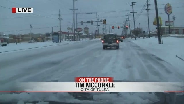 WEB EXTRA: Tim McCorkle With City Of Tulsa Street Department Talks About Snow Removal