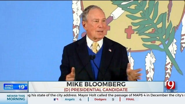 Bloomberg To Make Third Stop In OKC Before Primary