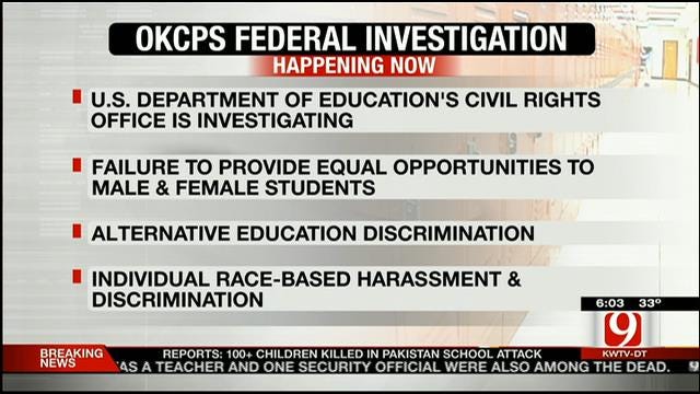 OKCPS Under Investigation For Discrimination Complaints