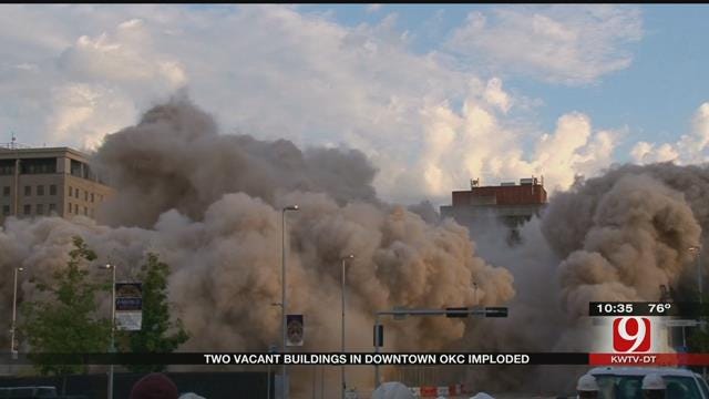 Two Historic Buildings Imploded In Downtown OKC