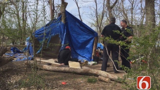 Lori Fullbright Reports Police Cleared Out A South Tulsa Homeless Camp