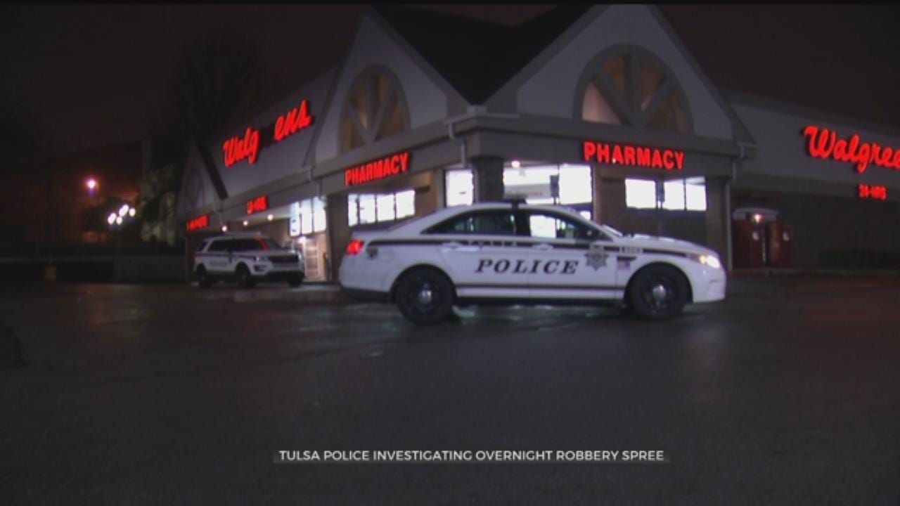 Tulsa Police Investigate Overnight Robberies
