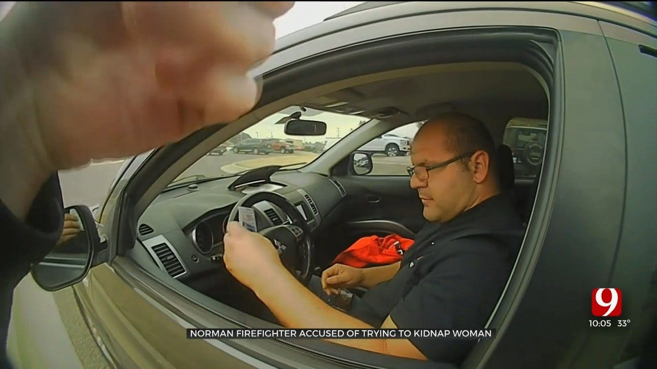 Arrest Caught On Bodycam: Norman Firefighter Accused Of Indecent Exposure, Kidnapping