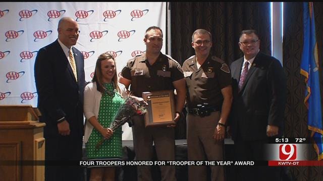Four OHP Troopers Receive 'Trooper Of The Year' Honors