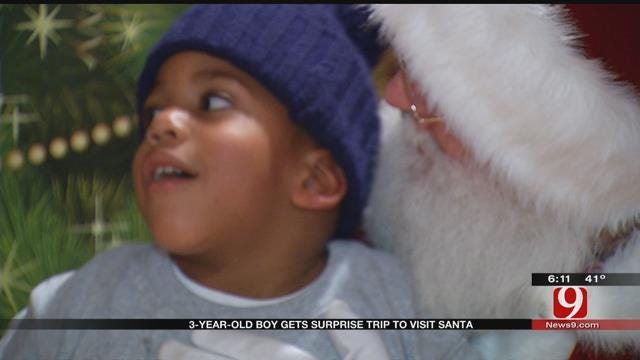 OKC Boy Gets Special Adventure To The North Pole