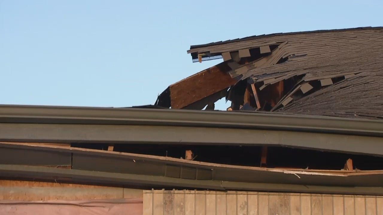 WEB EXTRA: Video From Scene Of Sapulpa Church Roof Collapse
