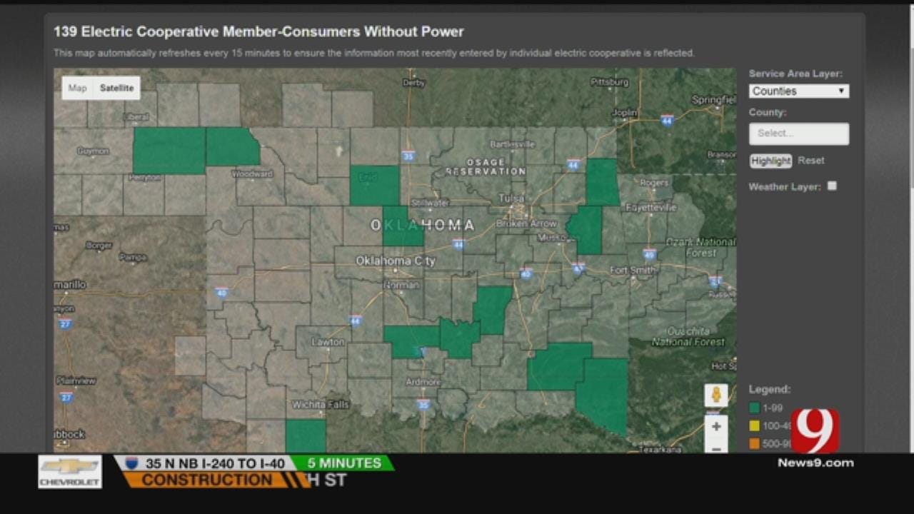 Power Outages Reported As Storms Went Through OKC Metro