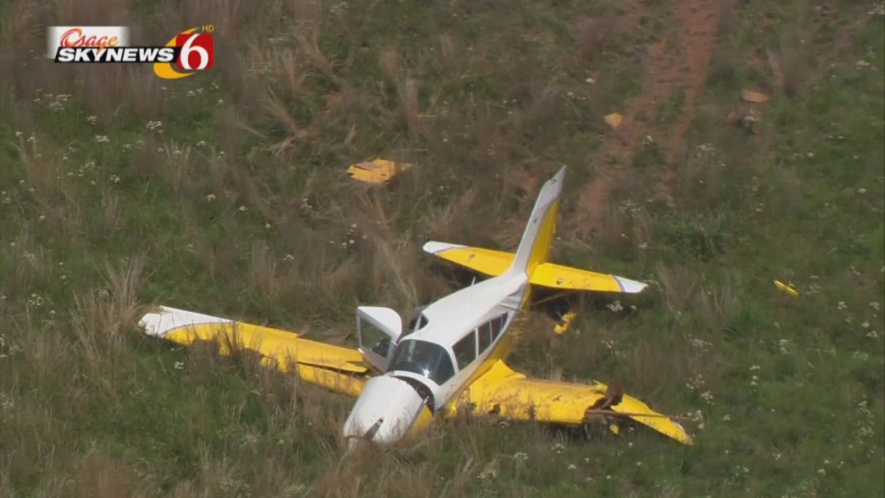 Osage SkyNews 6 HD: Plane Makes Hard Landing Near Keystone Lake