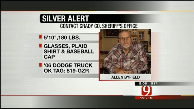 Chickasha Man At Center Of Silver Alert Spotted In Caddo County